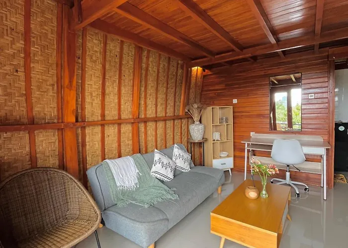 Murna House 1, Rooftop Balinese Wooden House 360 Sunrise To Sunset View Gasthof